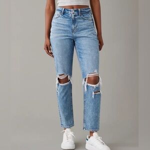 American Eagle Mom Jeans Women’s Size 18 Short Blue Denim